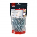 12.0 x 80 Coach Screws - Hex - Zinc Qty TIMbag 25