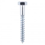 6.0 x 80 Coach Screws - Hex - Zinc Qty TIMpac 10