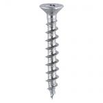 4.3 x 30 PVC Window Screw RIB CSK -BZP 1000 PCS