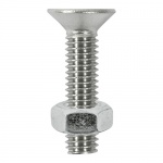 M6 x 16 CSK Socket & Nut - A2 SS 8 PCS