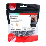 40 x 3.35 Clout Nail - Galvanised 0.5 KG