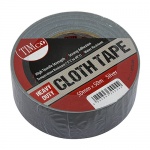 50m x 50mm Heavy Duty Cloth Tape Silver 1 EA