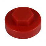 16mm Hex Cover Cap - Flame Red 1000 PCS