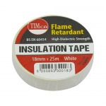 25m x 18mm PVC Insulation Tape White 10 PCS