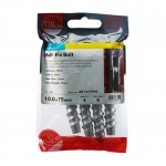 10.0 x 75 Multi-Fix Bolt Hex Head 4 PCS