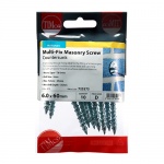 6.0 x 60 Multi-Fix Masonry Screw - CSK 10 PCS