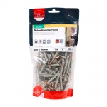 6.0 x 40 Nylon Hammer Fixing - Zinc 135 PCS