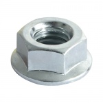 M12 Hex Flange Nut DIN 6923 - BZP 100 PCS