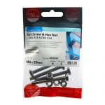 M6 x 50 Set Screw & Hex Nut - A2 SS 4 PCS