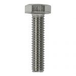 M8 x 25 Set Screws DIN 933 A2 SS 10 PCS