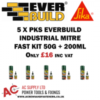 Sika Everbuild Industrial Mitre Fast kit  50g + 200ml