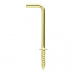 38mm Cup Hooks - Square - Electro Brass Qty TIMpac 8