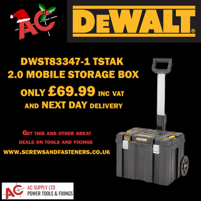 Dewalt DWST83347-1 Tstak 2.0 Mobile Storage Box